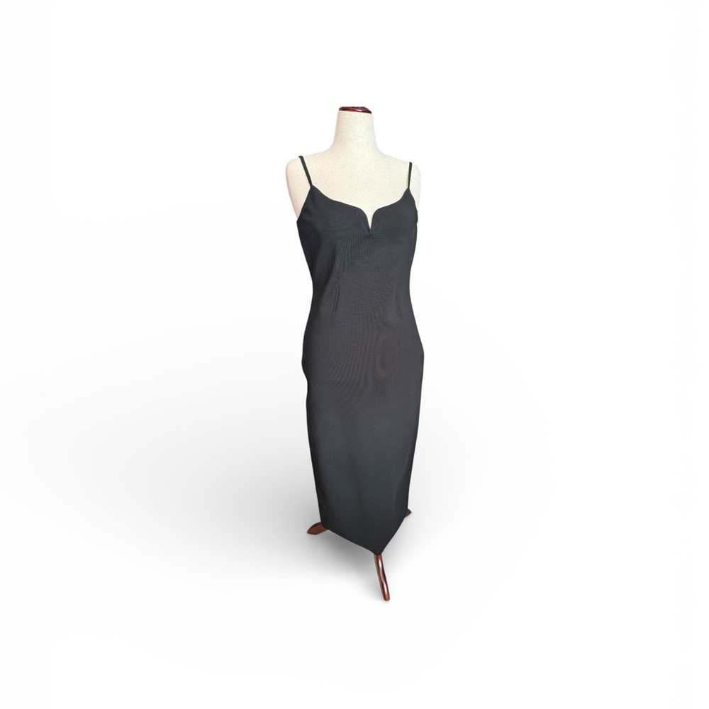 Express Body Contour V- Wire Sleeveless Midi Dress, Sz L, NWOT